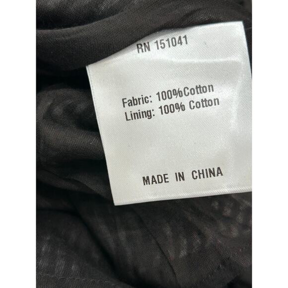 NWT O.P.T Women's Babette Black & White Gingham Lace-Up A-Line Midi Dress Size 4 - Picture 12 of 13